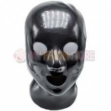 (DM322) Top quality DM 100% natural full head human face latex mask with nasal tub rubber hood suffocate Mask fetish wear